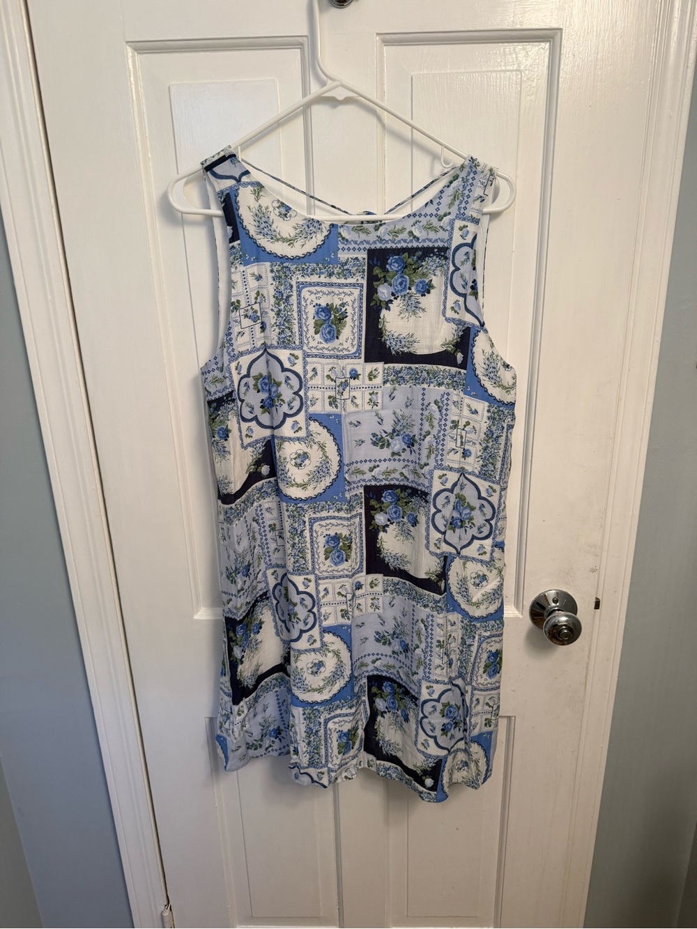 Open-Back Trapeze Mini Dress